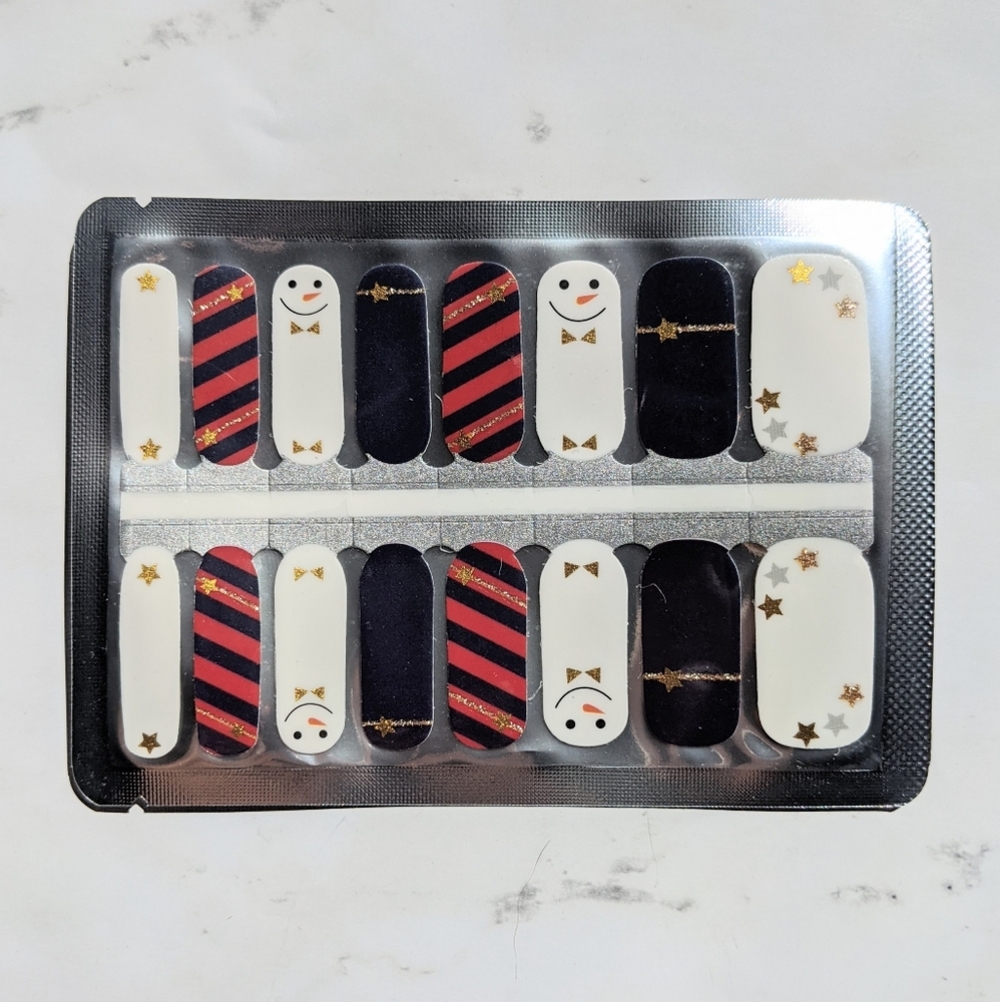 5 for $15 Nail Wraps- Handsome Snowman